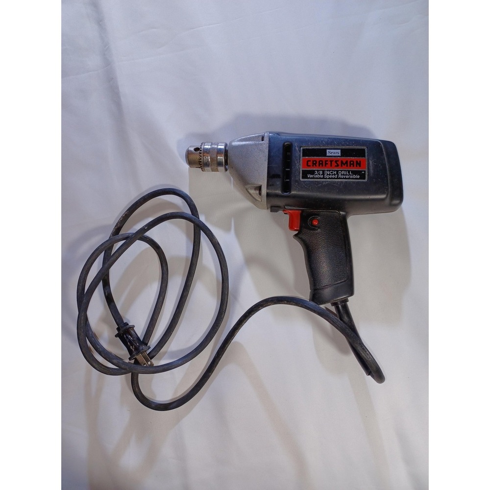 Craftsman 3/8-in Drill 315.10491 Reversible Variable Speed Corded Box‎ Books